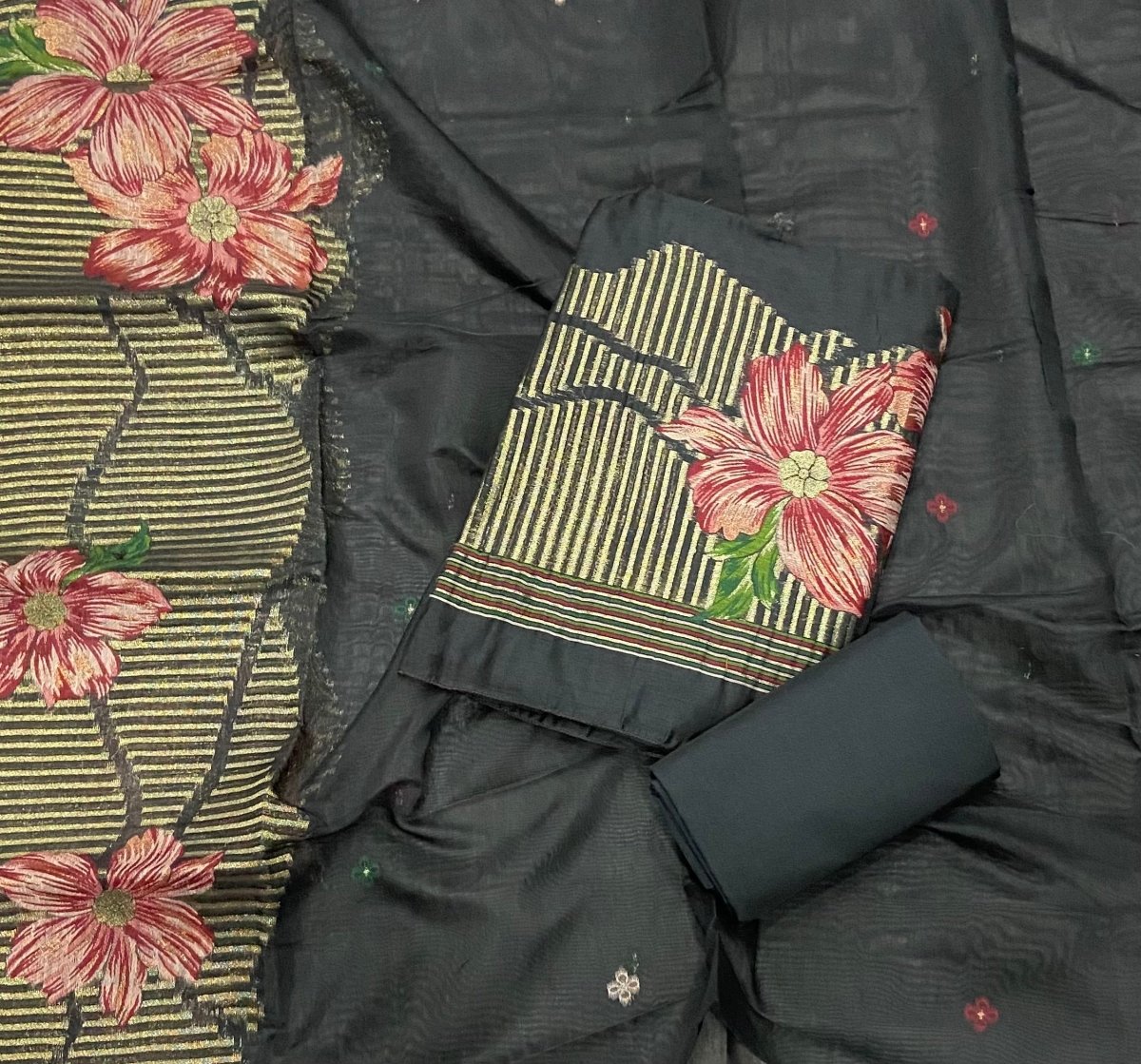 Classy Weaves Muga Cotton Silk Suit Set (2099) - Yanchi