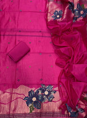 Classy Weaves Muga Cotton Silk Suit Set (2099) - Yanchi