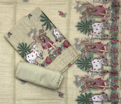 Classy Weaves Muga Cotton Silk Suit Set - Yanchi