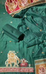 Classy Weaves Muga Cotton Silk Suit Set - Yanchi