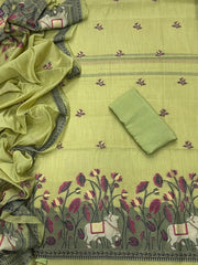 Classy Weaves Muga Cotton Silk Suit Set - Yanchi