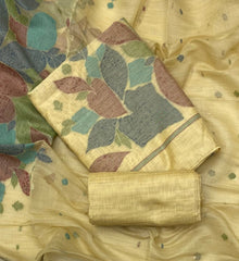 Classy Weaves Muga Cotton Silk Suit Set - Yanchi
