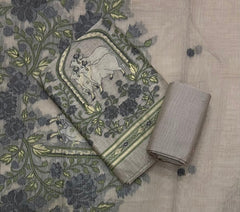 Classy Weaves Muga Cotton Silk Suit Set - Yanchi