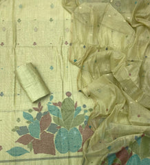 Classy Weaves Muga Cotton Silk Suit Set - Yanchi