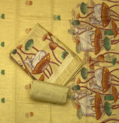Classy Weaves Muga Cotton Silk Suit Set - Yanchi