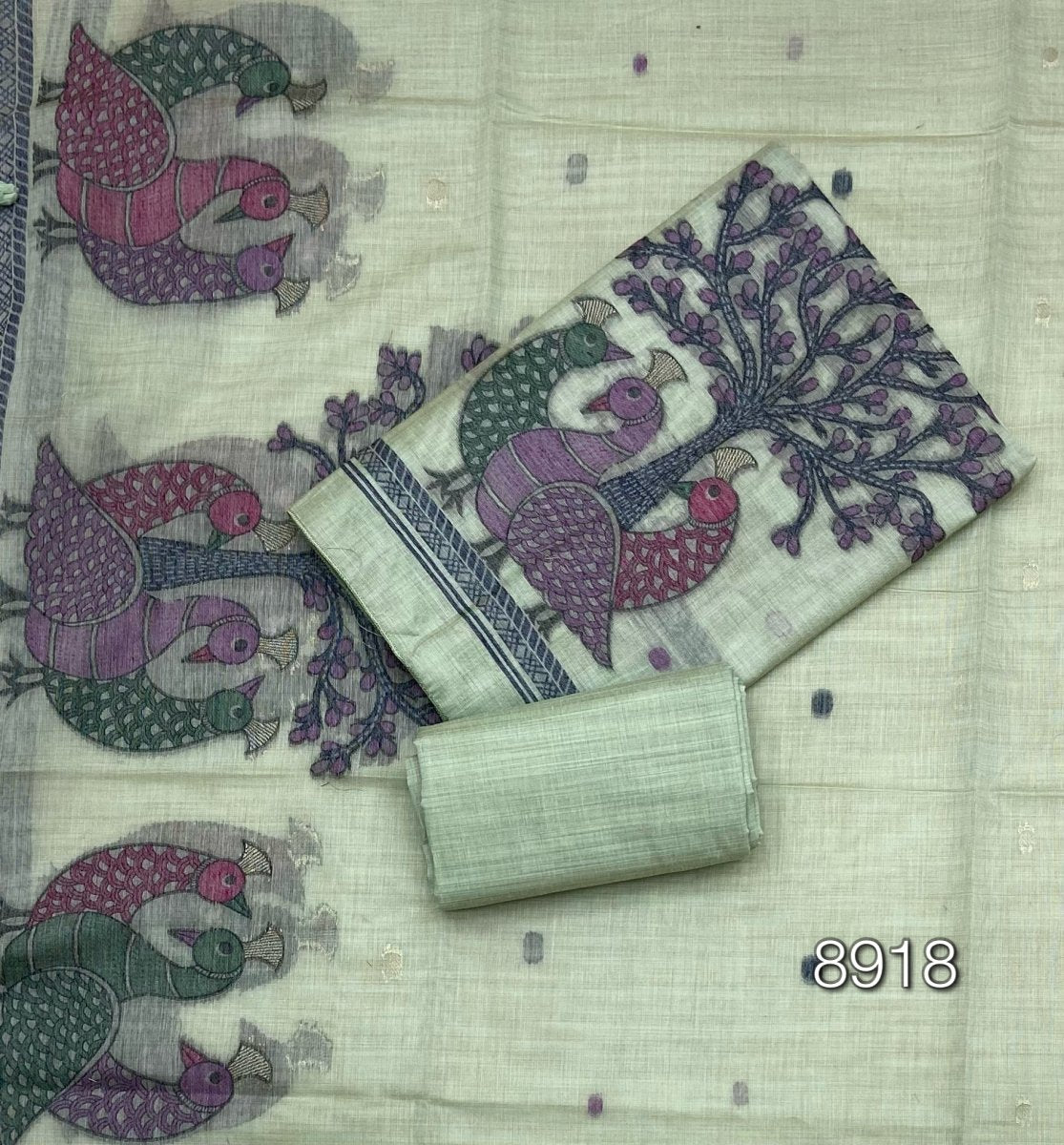 Classy Weaves Muga Cotton Silk Suit Set - Yanchi