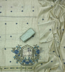 Classy Weaves Muga Cotton Silk Suit Set - Yanchi