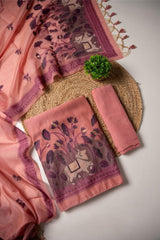 Classy Weaves Muga Cotton Silk Suit Set - Yanchi