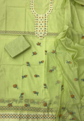 Classy Weaves Muga Cotton Silk Suit Set - Yanchi