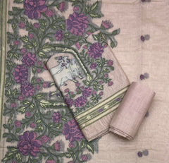 Classy Weaves Muga Cotton Silk Suit Set - Yanchi