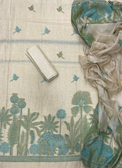 Classy Weaves Muga Cotton Silk Suit Set (4060) - Yanchi