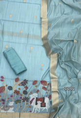 Classy Weaves Muga Cotton Silk Suit Set - Yanchi