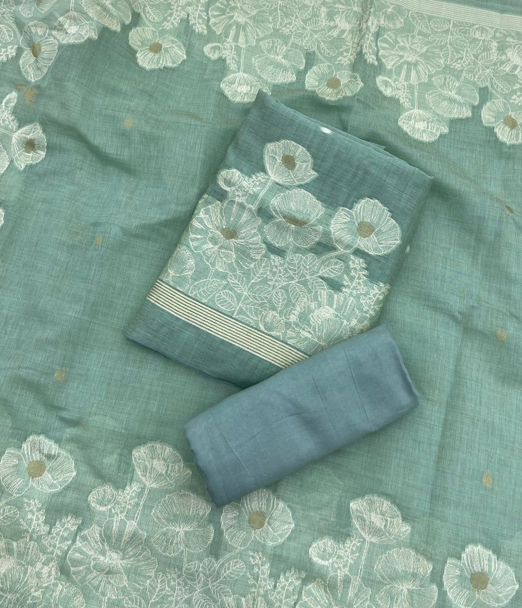 Classy Weaves Muga Cotton Silk Suit Set - Yanchi