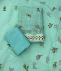 Classy Weaves Muga Cotton Silk Suit Set - Yanchi