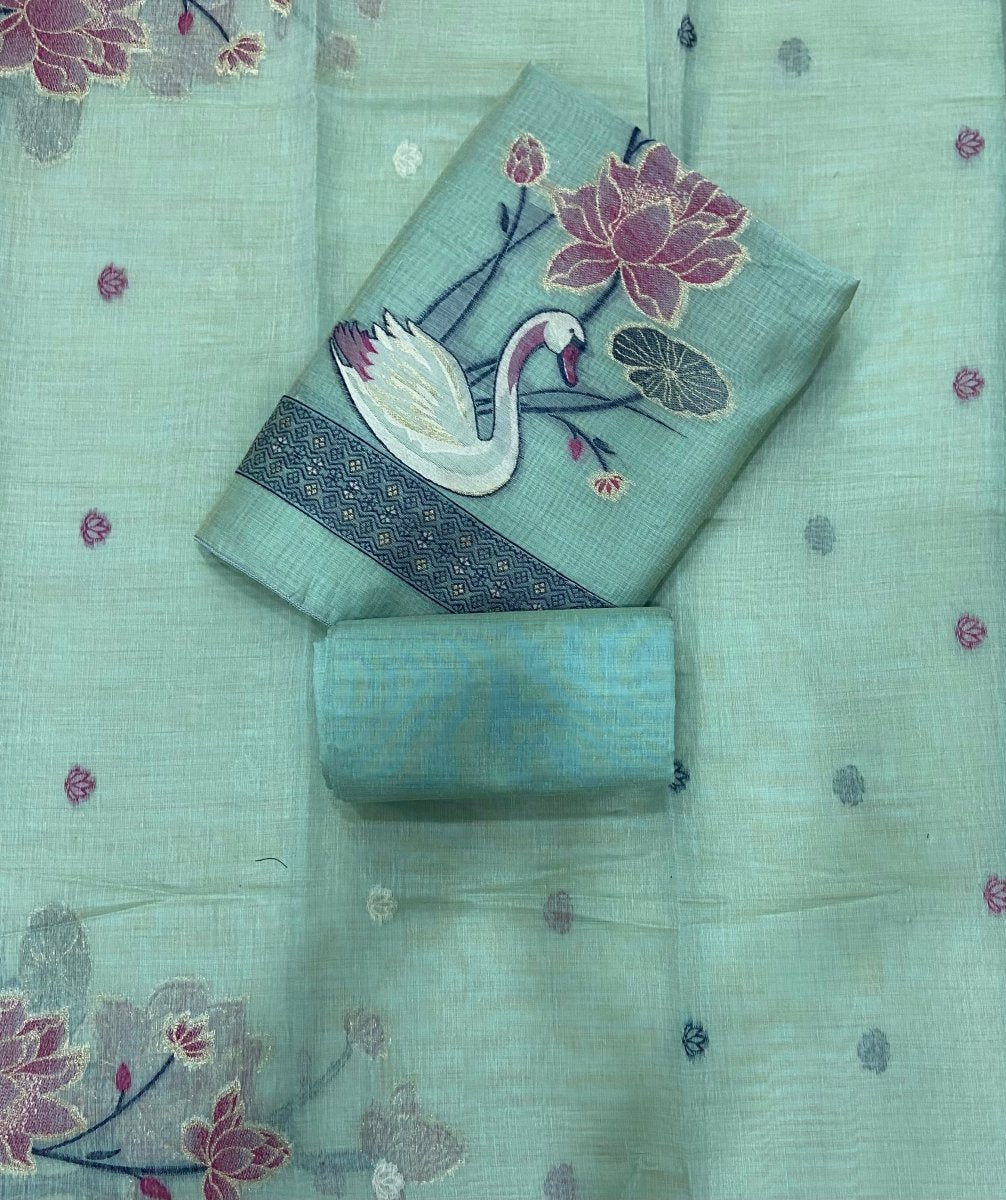 Classy Weaves Muga Cotton Silk Suit Set - Yanchi