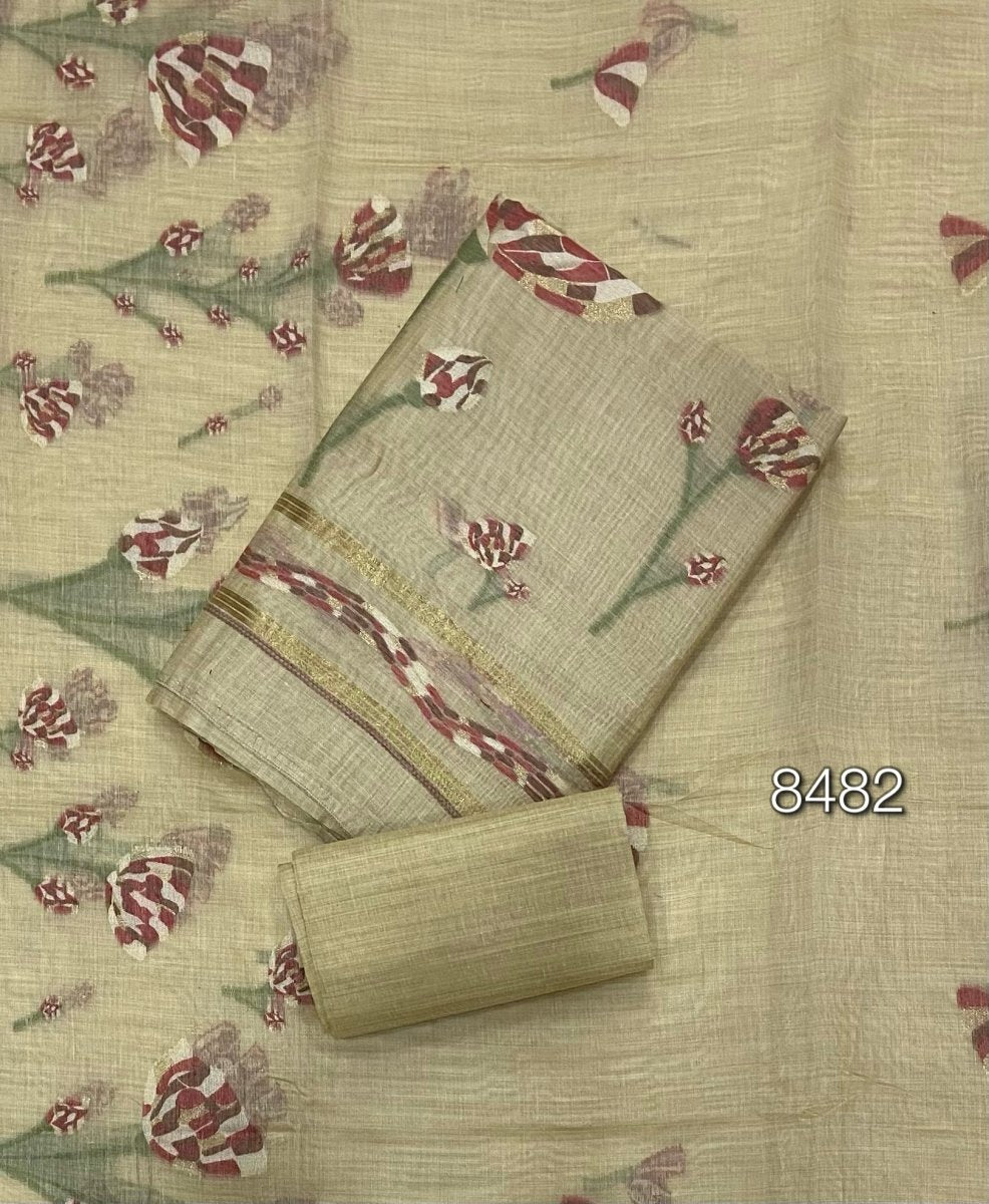 Classy Weaves Muga Cotton Silk Suit Set - Yanchi