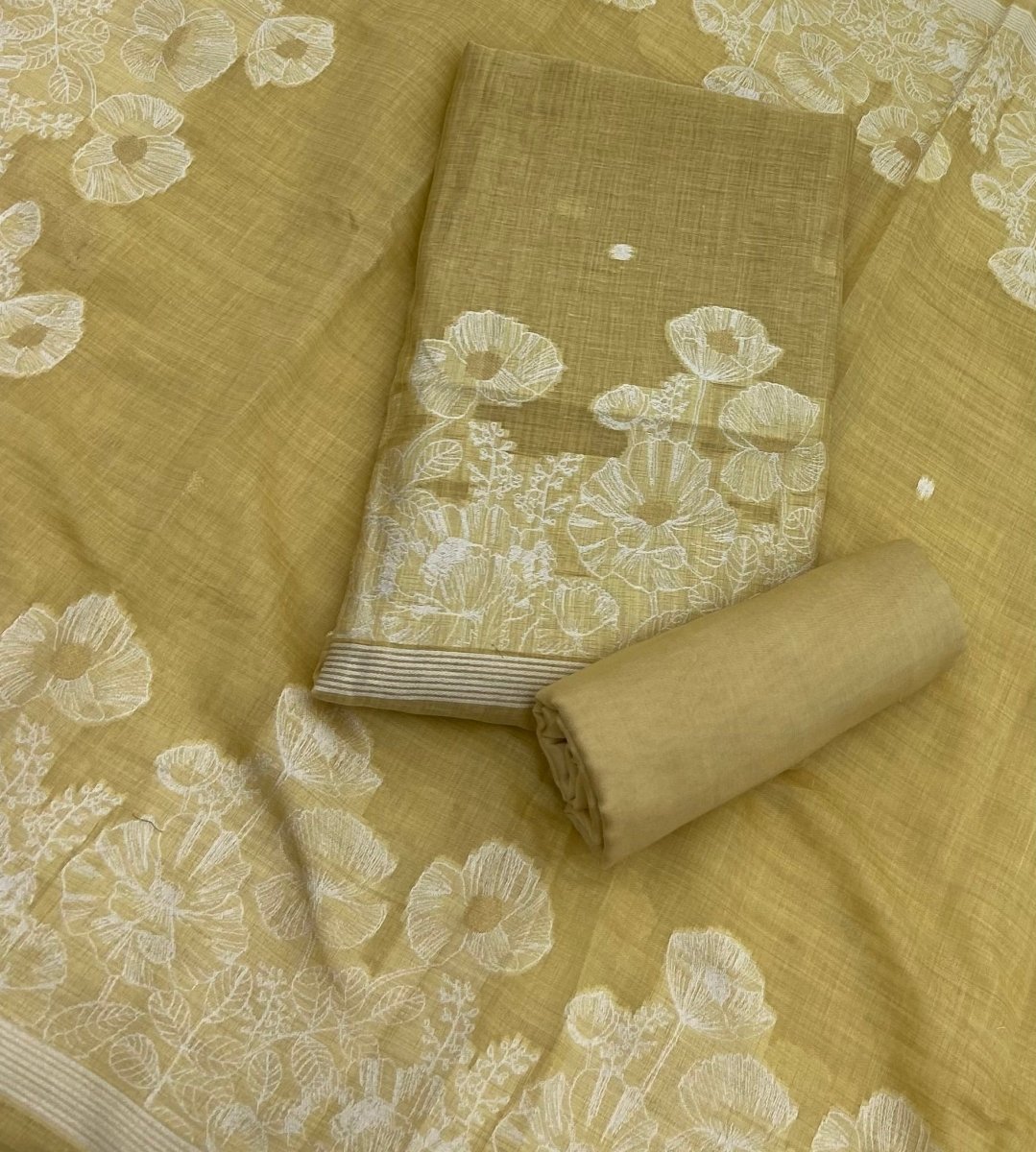 Classy Weaves Muga Cotton Silk Suit Set - Yanchi