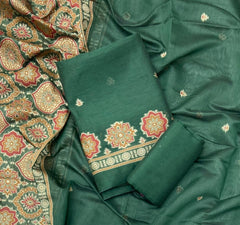 Classy Weaves Muga Cotton Silk Suit Set - Yanchi