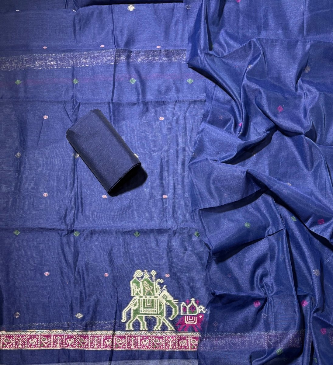 Classy Weaves Muga Cotton Silk Suit Set - Yanchi