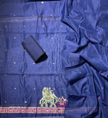 Classy Weaves Muga Cotton Silk Suit Set - Yanchi