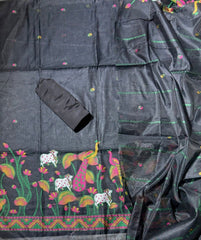 Classy Weaves Muga Cotton Silk Suit Set - Yanchi