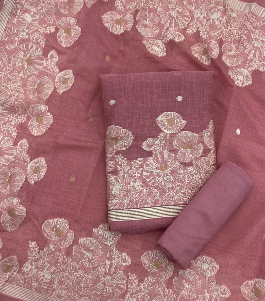 Classy Weaves Muga Cotton Silk Suit Set - Yanchi