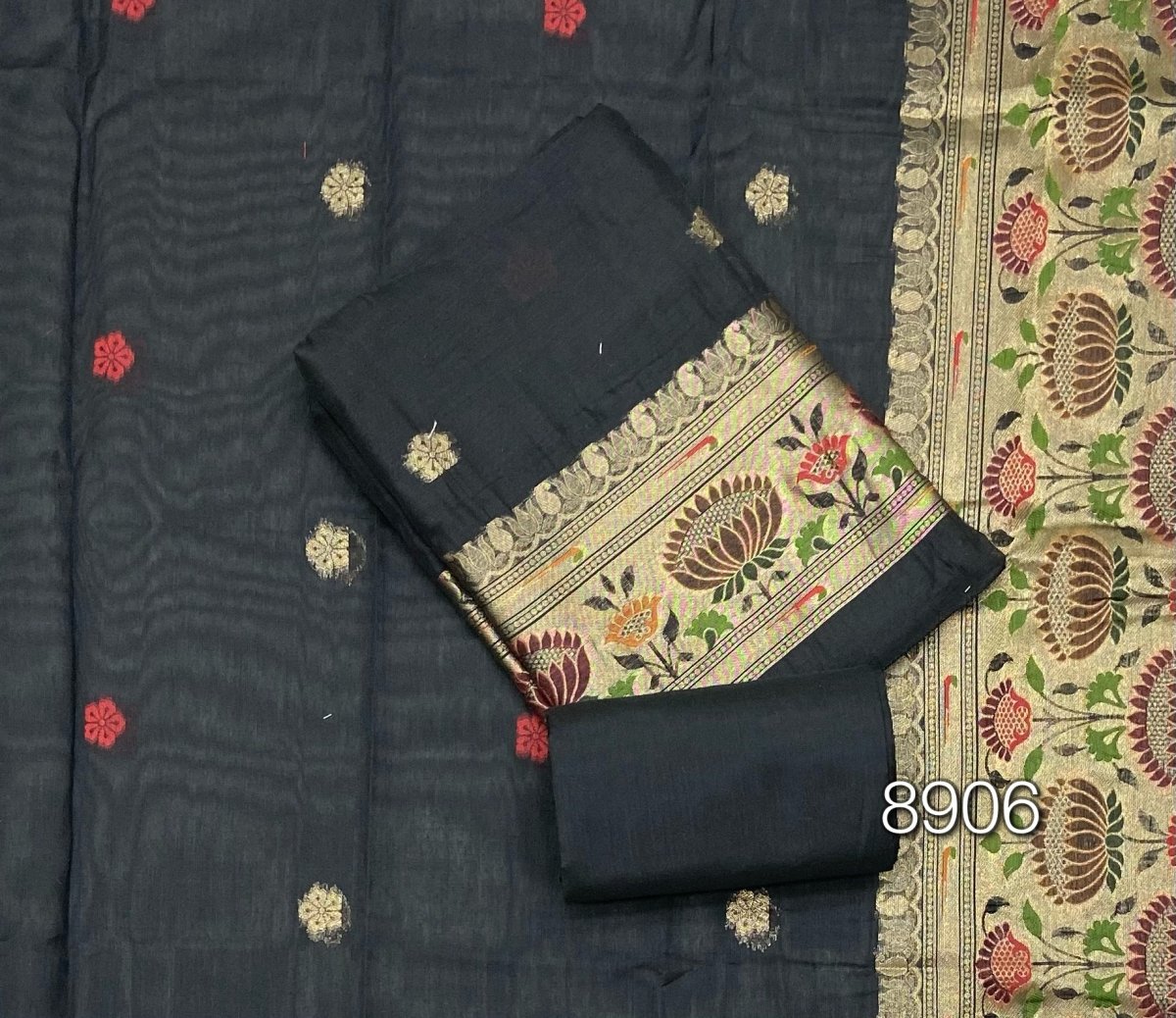 Classy Weaves Muga Cotton Silk Suit Set - Yanchi