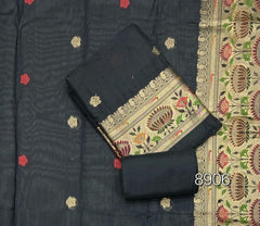 Classy Weaves Muga Cotton Silk Suit Set - Yanchi