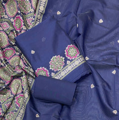 Classy Weaves Muga Cotton Silk Suit Set - Yanchi