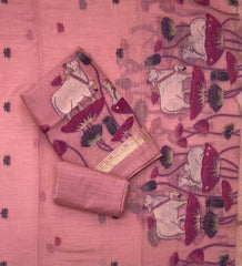 Classy Weaves Muga Cotton Silk Suit Set - Yanchi