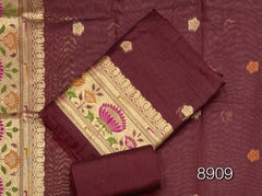 Classy Weaves Muga Cotton Silk Suit Set - Yanchi