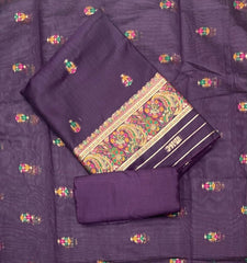 Classy Weaves Muga Cotton Silk Suit Set - Yanchi