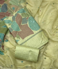 Classy Weaves Muga Cotton Silk Suit Set - Yanchi