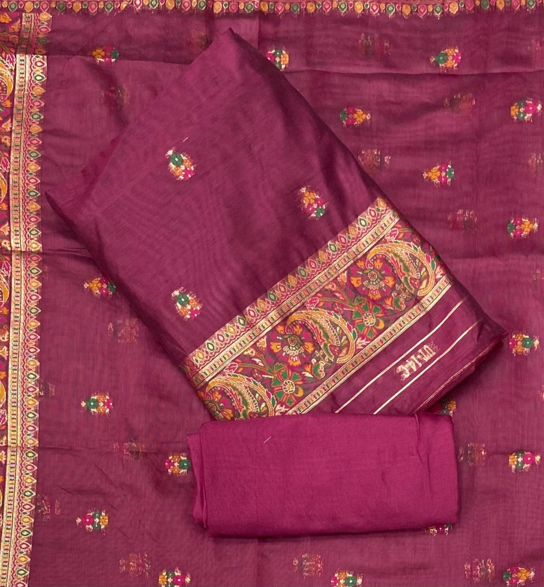 Classy Weaves Muga Cotton Silk Suit Set - Yanchi