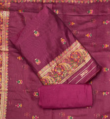 Classy Weaves Muga Cotton Silk Suit Set - Yanchi