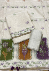 Classy Weaves Muga Cotton Silk Suit Set - Yanchi