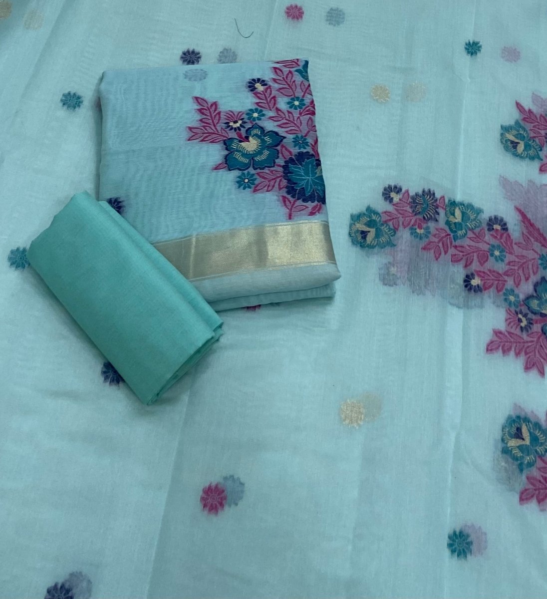 Classy Weaves Muga Cotton Silk Suit Set - Yanchi