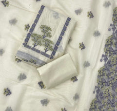 Classy Weaves Muga Cotton Silk Suit Set - Yanchi