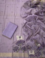 Classy Weaves Muga Cotton Silk Suit Set - Yanchi
