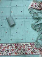Classy Weaves Muga Cotton Silk Suit Set - Yanchi