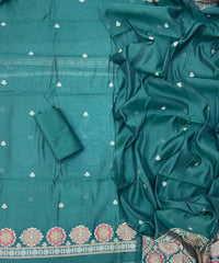 Classy Weaves Muga Cotton Silk Suit Set - Yanchi