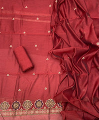 Classy Weaves Muga Cotton Silk Suit Set - Yanchi