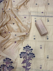 Classy Weaves Muga Cotton Silk Suit Set - Yanchi