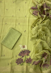 Classy Weaves Muga Cotton Silk Suit Set - Yanchi