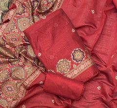 Classy Weaves Muga Cotton Silk Suit Set - Yanchi
