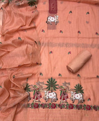Classy Weaves Muga Cotton Silk Suit Set - Yanchi
