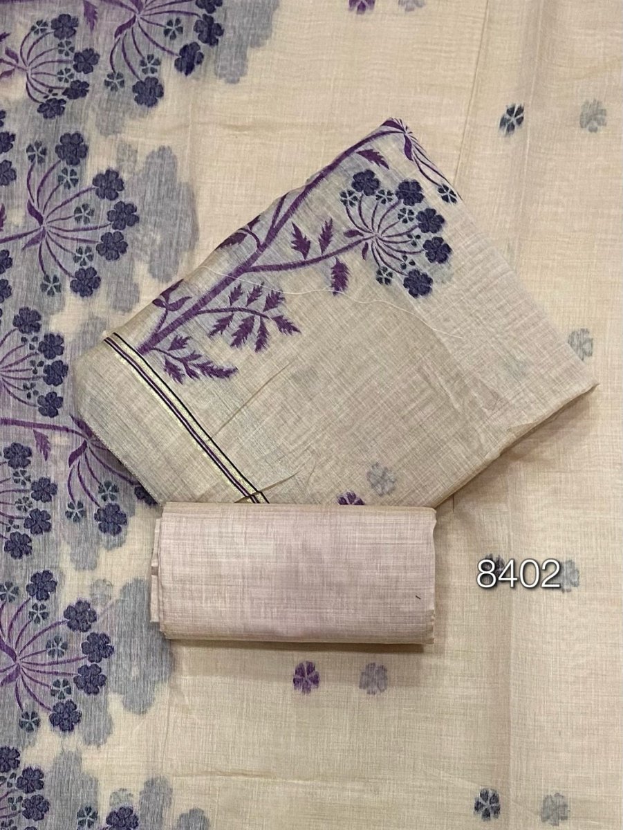 Classy Weaves Muga Cotton Silk Suit Set - Yanchi