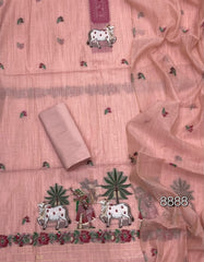 Classy Weaves Muga Cotton Silk Suit Set - Yanchi