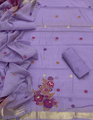 Classy Weaves Muga Cotton Silk Suit Set - Yanchi
