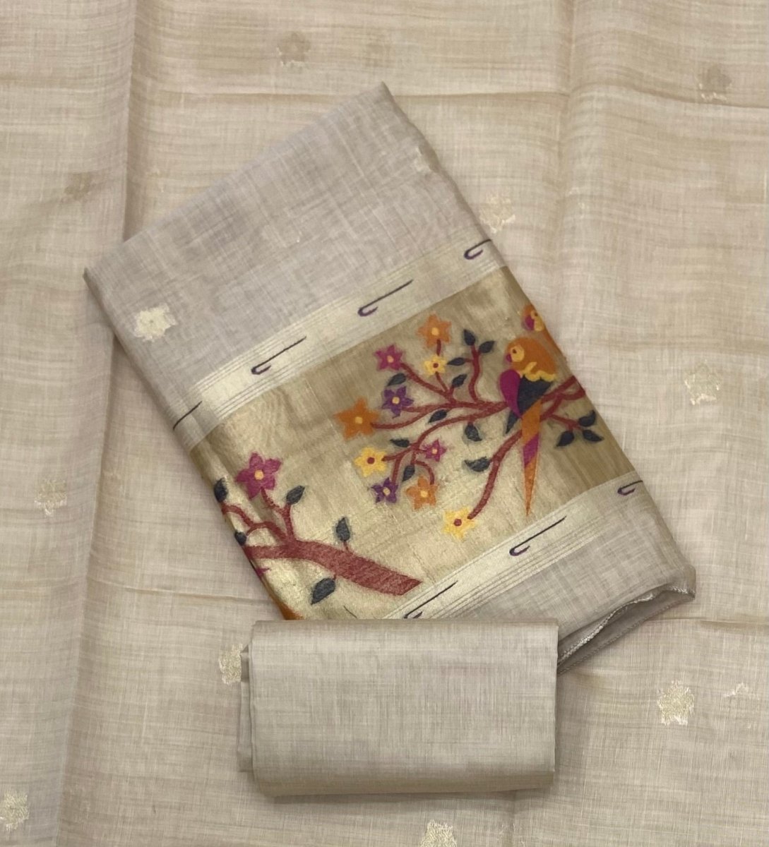 Classy Weaves Muga Cotton Silk Suit Set - Yanchi